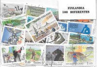Paises - Europa - Finlandia - 100 sellos diferentes