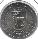 Monedas - Euros - 2€ - Letonia - Año 2018 - Zengale