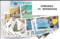 Paises - Africa - Zimbawe - 50 sellos diferentes