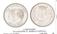 12€ - España - 004 - Año 2004 - V centenario de la muerte de isabel la católica