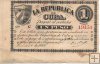 Billetes - America - Cuba - 55 - MBC+ - Año 1869 - 1 Peso - num ref: 19454