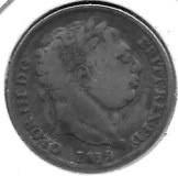 Monedas - Europa - Gran Bretaña - 665 - Año 1819 - 6 Penny