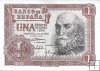 Billetes - EspaÃ±a - Estado EspaÃ±ol (1936 - 1975) - 1 ptas - 446 - sc - 1953 - Num.ref: 2841698 - sin serie