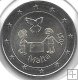Monedas - Euros - 2€ - Malta - Año 2017 - Paz