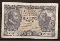 Estado Español (1936 - 1975) - 25 ptas - 474 - bc - 9/1/1940 - ref.E4399973