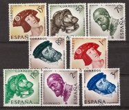 Sellos - Países - España - 2º Cent. (Series Completas) - Estado Español - 1958 - 1224/31 - **
