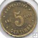 Monedas - Fichas Cooperativas y vales - - Año 1916 - 5 Céntinos - Cooperativa Tranvias - Barcelona