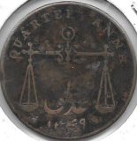 Monedas - Europa - Gran bretaña (India Británica) - 232 - Año 1833 - 1/4 Anna - Bombay Presidencia