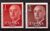 Sellos - Países - España - 2º Cent. (Series Completas) - Estado Español - 1960 - 1290/91 - **