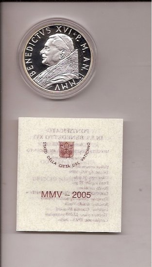 10€ - Estuches oficiales - Vaticano - Año 2005 - Click en la imagen para cerrar
