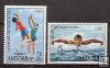 Sellos - PaÃses - Andorra - Correo Español - Series completas - 1972 - 077/078 - **