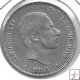 Monedas - EspaÃ±a - Alfonso XII (29-XII-1874/28-XI) - 108 - 1885 - 50 cent - Filipinas - plata