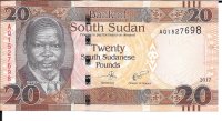 Billetes - Africa - Sudan del Sur - 13c - sc - 2017 - 20 pounds - Num.ref: AQ1527698