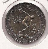2€ - Grecia - SC - Año 2004 - Juegos Olímpicos