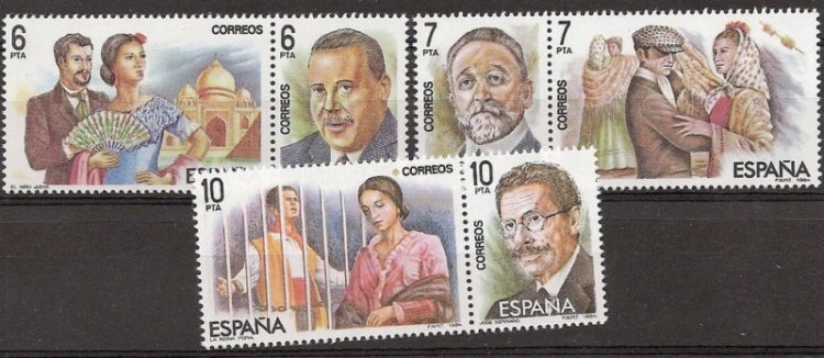 Sellos - Países - España - 2º Cent. (Series Completas) - Juan Carlos I - 1984 - 2762/67 - ** - Click en la imagen para cerrar
