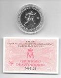 Monedas - Juegos Olimpicos - Barcelona 1992 - Serie 2 - Moneda 2000 pesetas - Atleta Griego