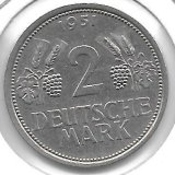 Monedas - Europa - Alemania - 111 - Año 1951J - 2 Marcos