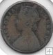 Monedas - Europa - Gran bretaña (India Británica) - 467 - Año 1862 - 1/4 anna