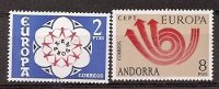 Sellos - Países - Andorra - Correo Español - Series completas - 1973 - 085/086 - **