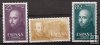 Sellos - PaÃses - España - 2º Cent. (Series Completas) - Estado Español - 1955 - 1166/68 - **