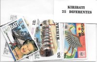 Paises - Oceania - Kiribati - 25 sellos diferentes
