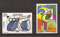 Sellos - Países - España - 2º Cent. (Series Completas) - Juan Carlos I - 1989 - 2986/87 - **