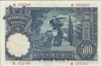 Billetes - España - Estado Español (1936 - 1975) - 500 ptas - 504 - ebc+ - 15/11/1951 - ref.555507