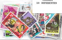 Paises - Africa - Nigeria - 50 sellos diferentes