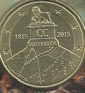 Monedas - Euros - 2 -5€ - Bélgica - Año 2015 - Waterloo - Click en la imagen para cerrar