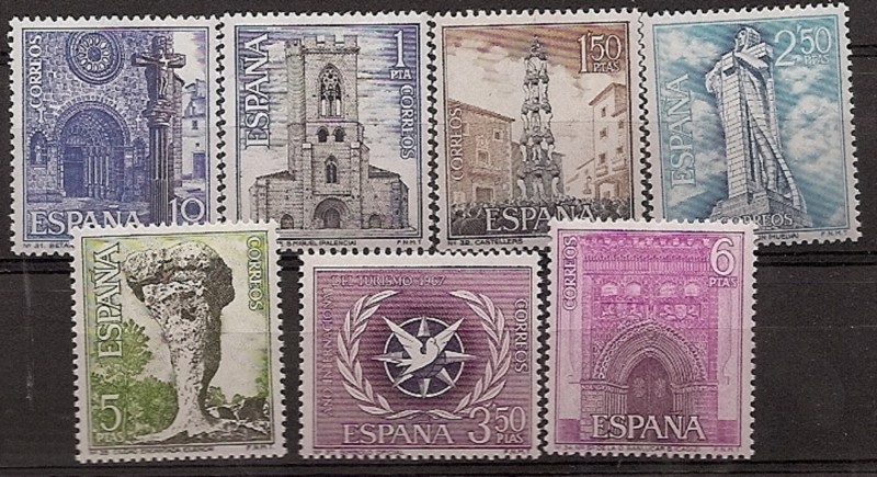 Sellos - Países - España - 2º Cent. (Series Completas) - Estado Español - 1967 - 1809/16 - **