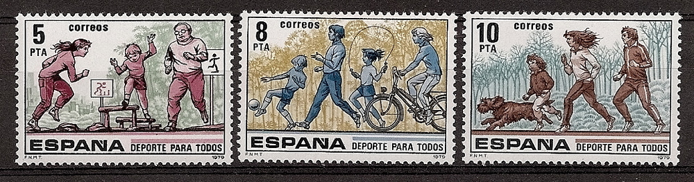 Sellos - Países - España - 2º Cent. (Series Completas) - Juan Carlos I - 1979 - 2516/18 - **
