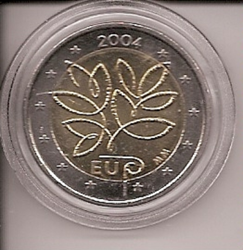 2€ - Finlandia - SC - Año 2004 - Flores