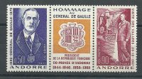 Andorra - Correo Francés - Series completas - ** - 1972 - 245/46