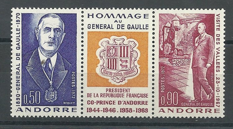 Andorra - Correo Francés - Series completas - ** - 1972 - 245/46 - Click en la imagen para cerrar