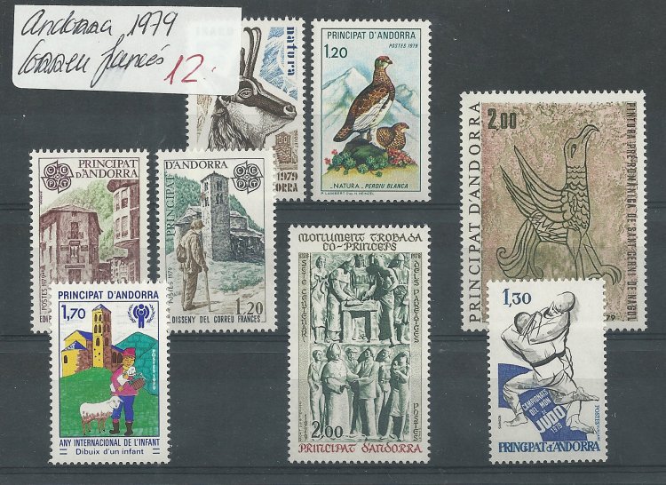 Andorra - Correo Francés - Años completos - Año 1979 - Click en la imagen para cerrar