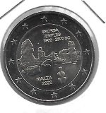 Monedas - Euros - 2€ - Malta - SC - 2020 - Ruinas Skorba