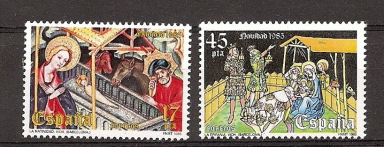 Sellos - Países - España - 2º Cent. (Series Completas) - Juan Carlos I - 1985 - 2818/19 - ** - Click en la imagen para cerrar