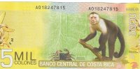Billetes - America - Costa Rica - 276 - EBC - 2009 - 5000 colonos - Num.ref: A018247815