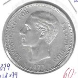 Monedas - EspaÃ±a - Alfonso XII (29-XII-1874/28-XI) - 131 - 1879*78*79 - 5 pesetas - plata