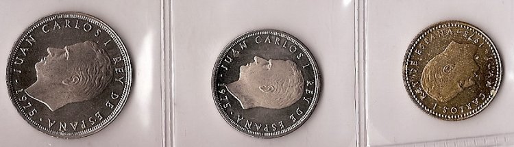 Monedas - España - Juan Carlos I (pesetas) - 1975 **7 - Año completo - Click en la imagen para cerrar