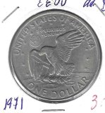 Monedas - America - Estados Unidos - 203 - 1971 - dolar - plata