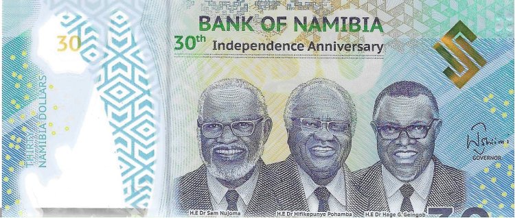 Billetes - Africa - Namibia - 18 - SC - 2020 - 30 dolares - Num.ref: A2493199 - Click en la imagen para cerrar