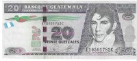 Billetes - America - Guatemala - 124 - MBC - 2010 - 20 qetzal - Num.ref: E10501782C