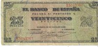 Billetes - EspaÃ±a - Estado EspaÃ±ol (1936 - 1975) - 2 ptas - 473 - MBC - 1938 - Num.ref: E5043767