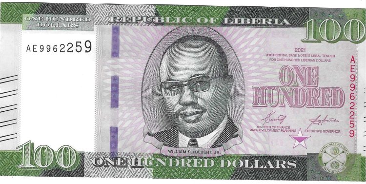Billetes - Africa - Liberia - 41 - SC - 2021 - 100 dolares - Num.ref: AE9962259 - Click en la imagen para cerrar