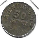 Monedas - Fichas Cooperativas y vales - 230 - Sin Fecha - 50 ct - Arahal