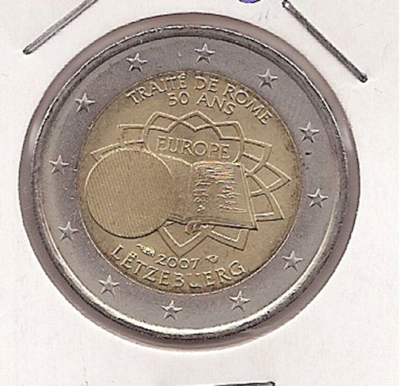Luxemburgo -2€ SC - Año 2007 - Tratado de Roma - Click en la imagen para cerrar