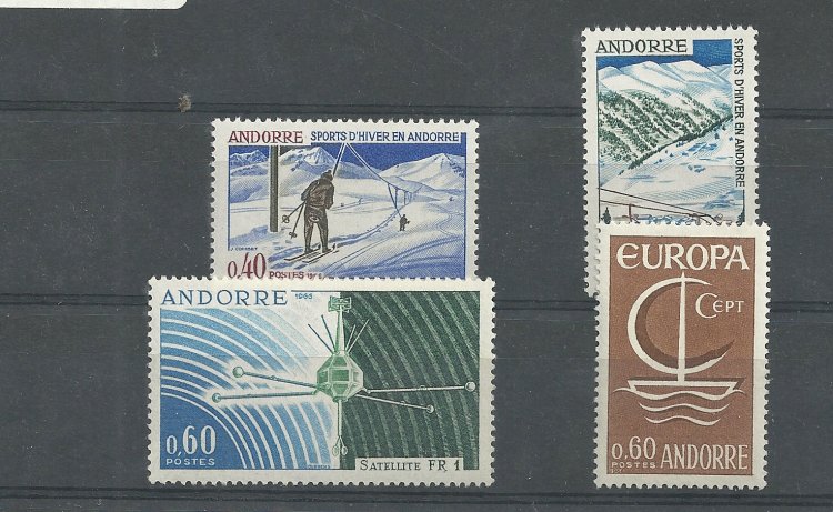 Andorra - Correo Francés - Años completos - Año 1966 - Click en la imagen para cerrar
