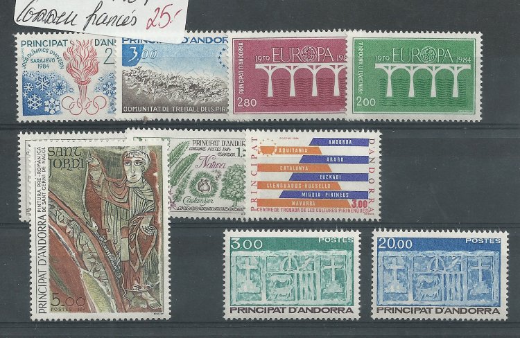 Andorra - Correo Francés - Años completos - Año 1983 - Click en la imagen para cerrar