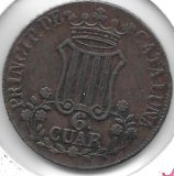 Monedas - España - Isabel II (1833 - 1868) - 208 - Año 1846 - 6 Cuartos - Catalunya